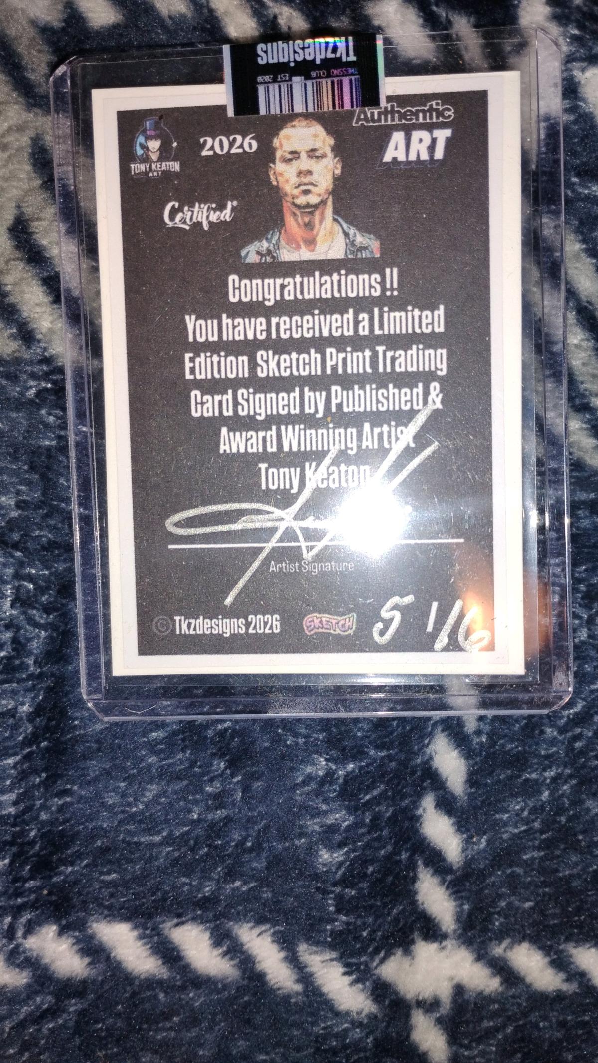 limited edition Ryan Upchurch card