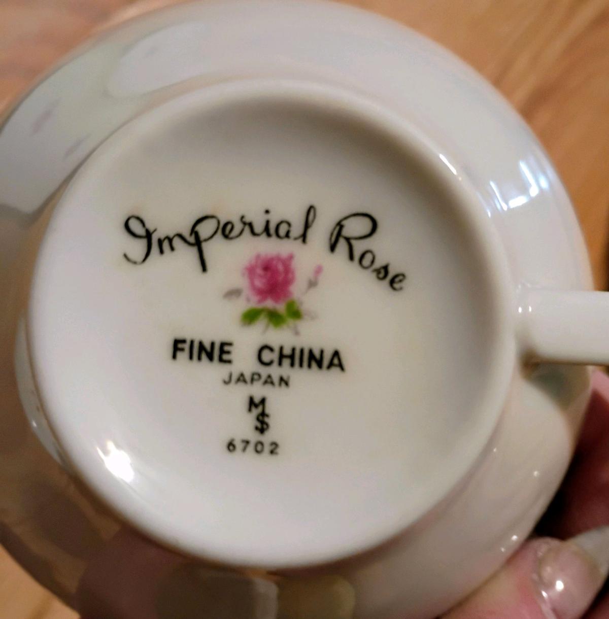 imperial rose china set