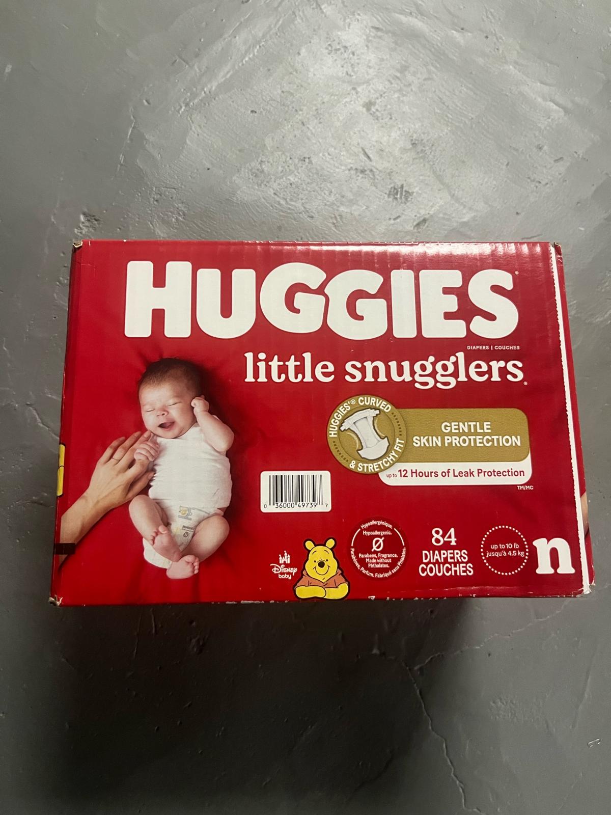 Huggies Diapers Newborn n Size 84 Count Unopened  see detail