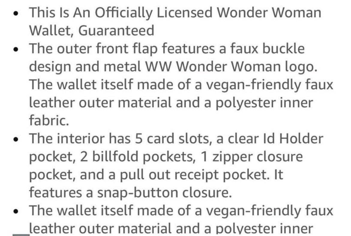 DC COMICS WONDER WOMEN SATCHEL WRISLET WALLET