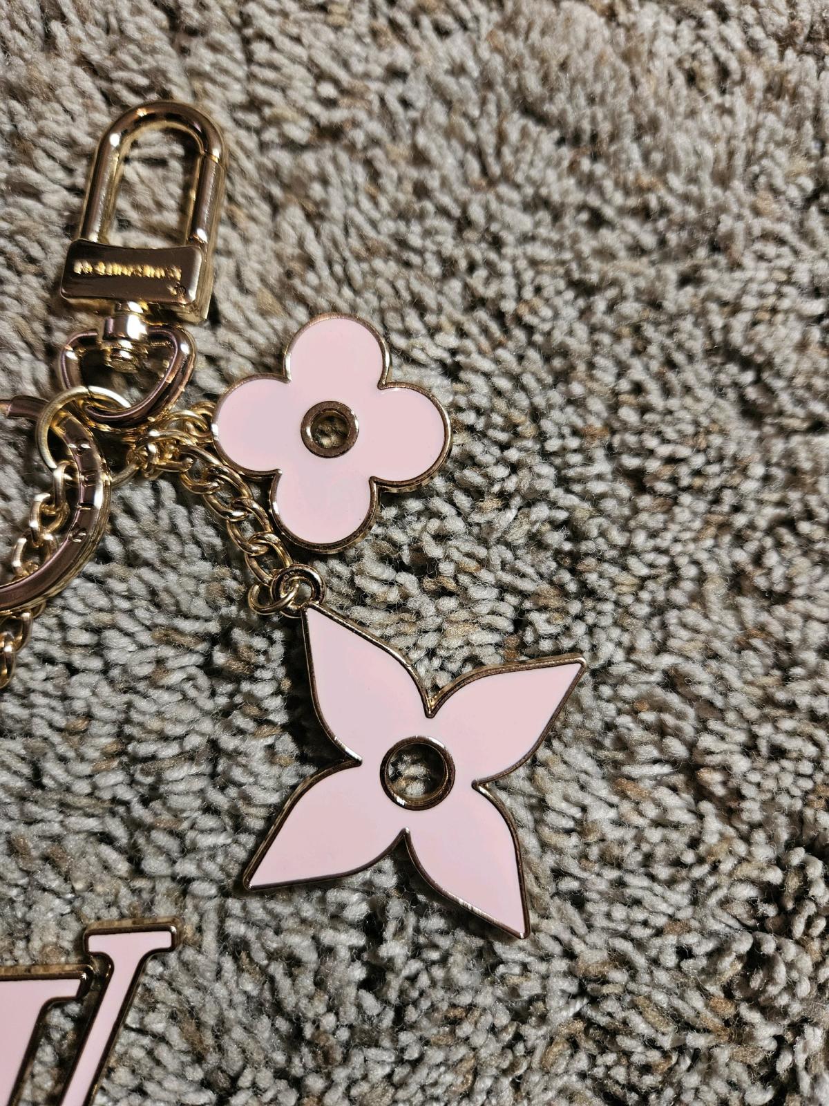 Louis Vuitton Pink Gold Keychain Charms