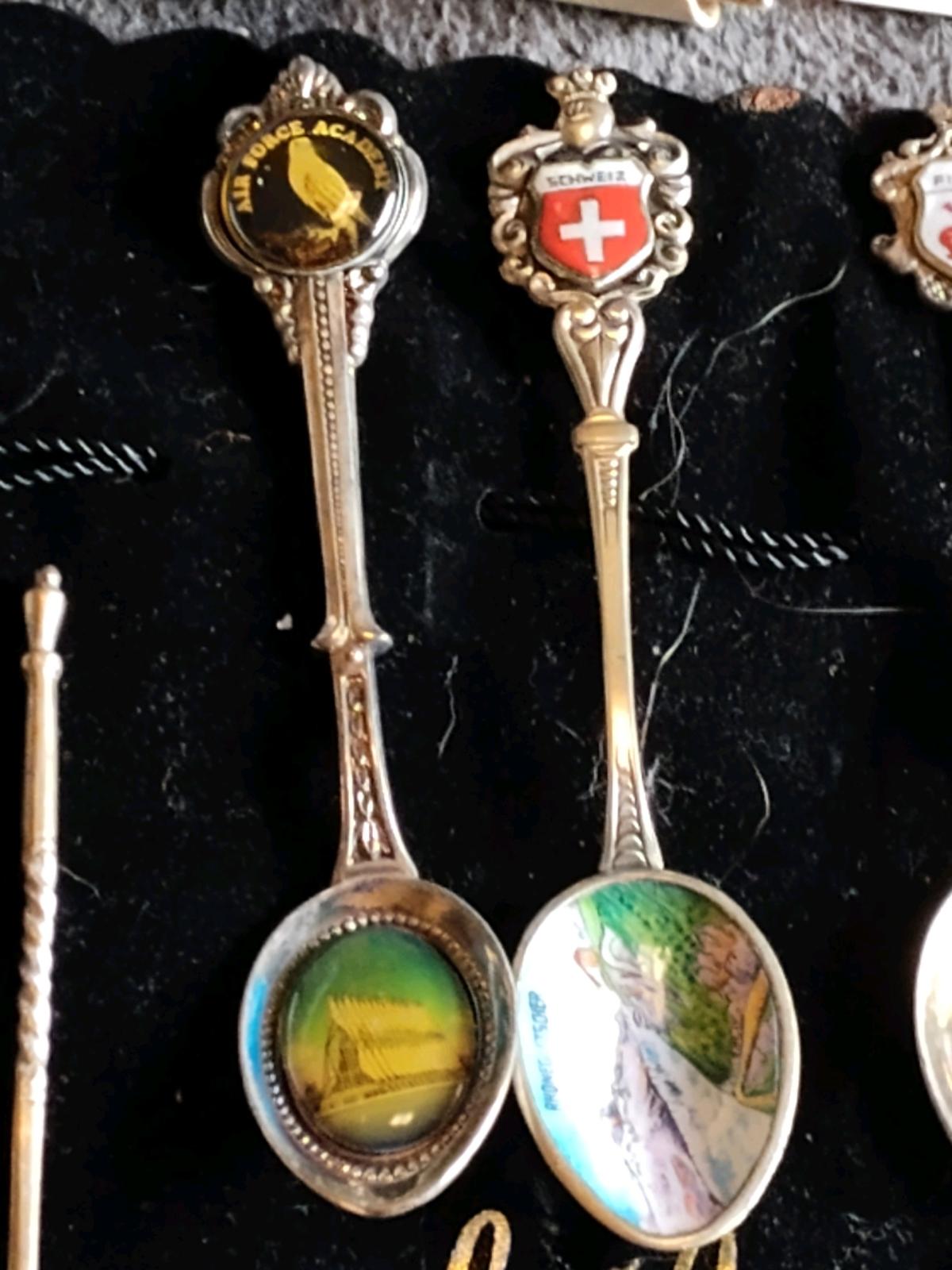 antique silver spoon collection 18 and total