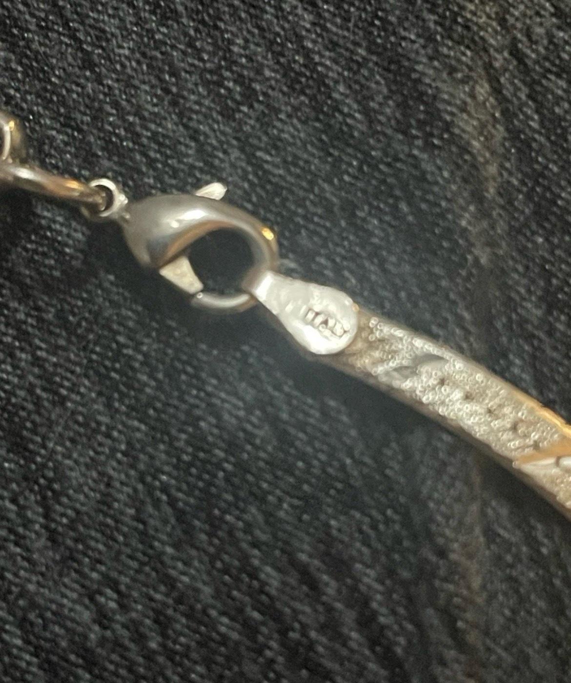 Italian 925 Silver Herringbone with Weighted Clasp