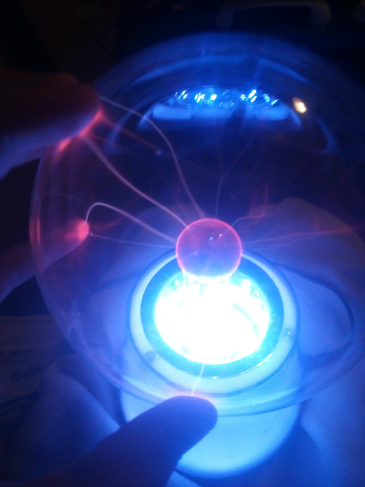 plasma sphere with color chaging base