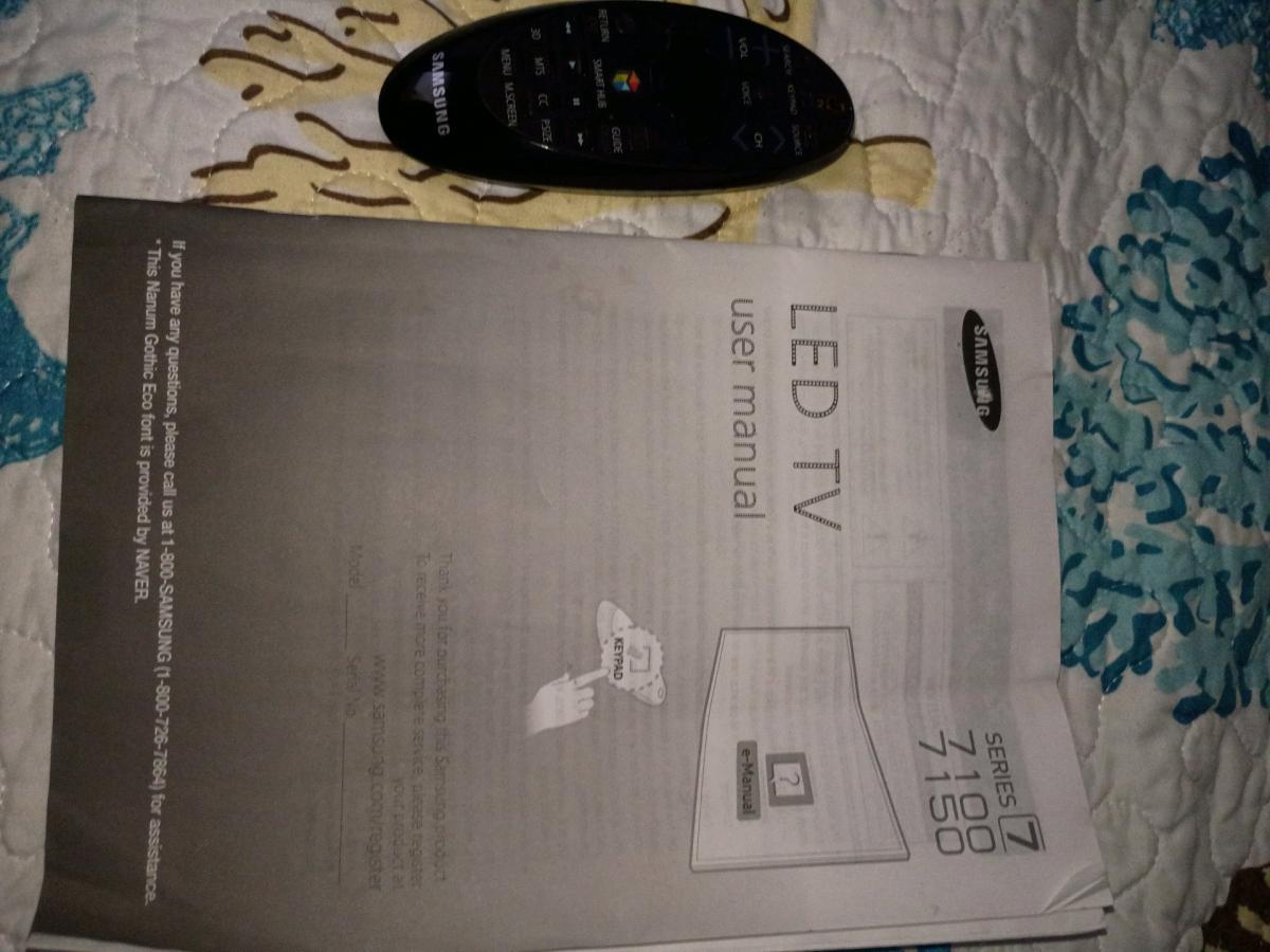 Samsung 60in high definition television