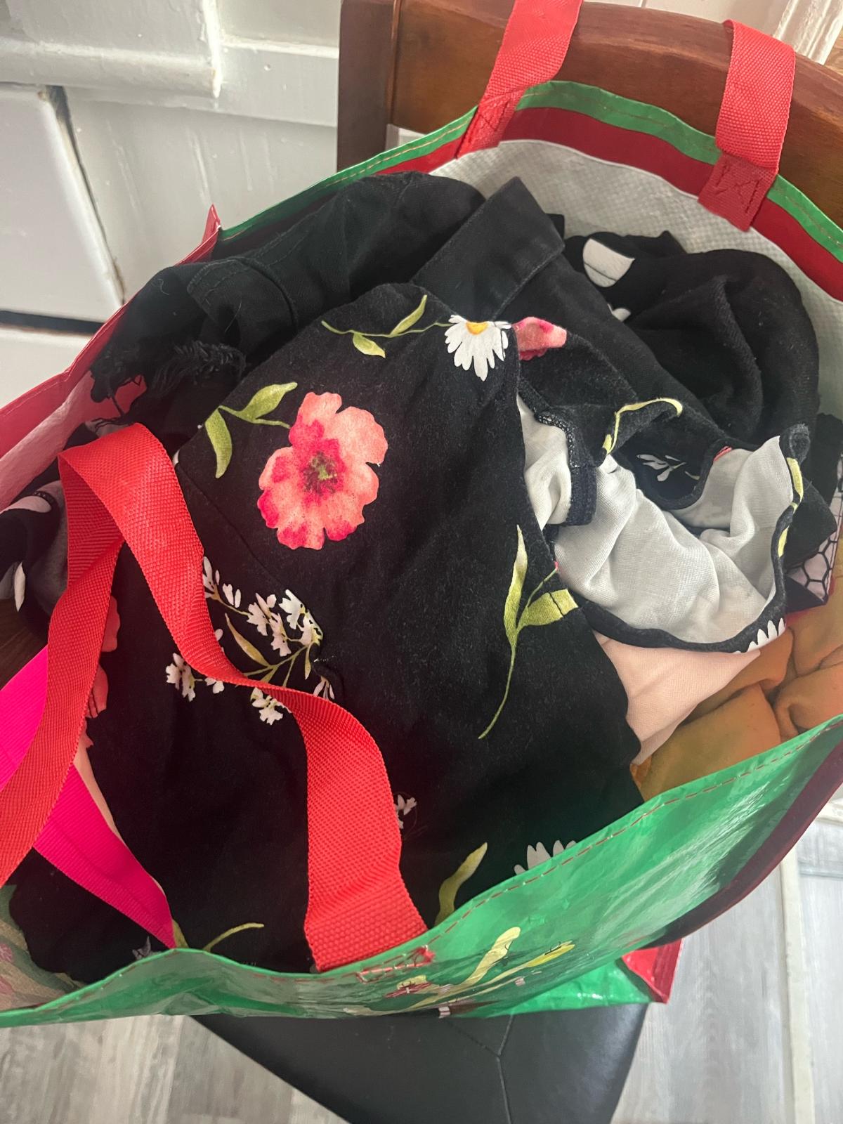 big bag of womens clothes