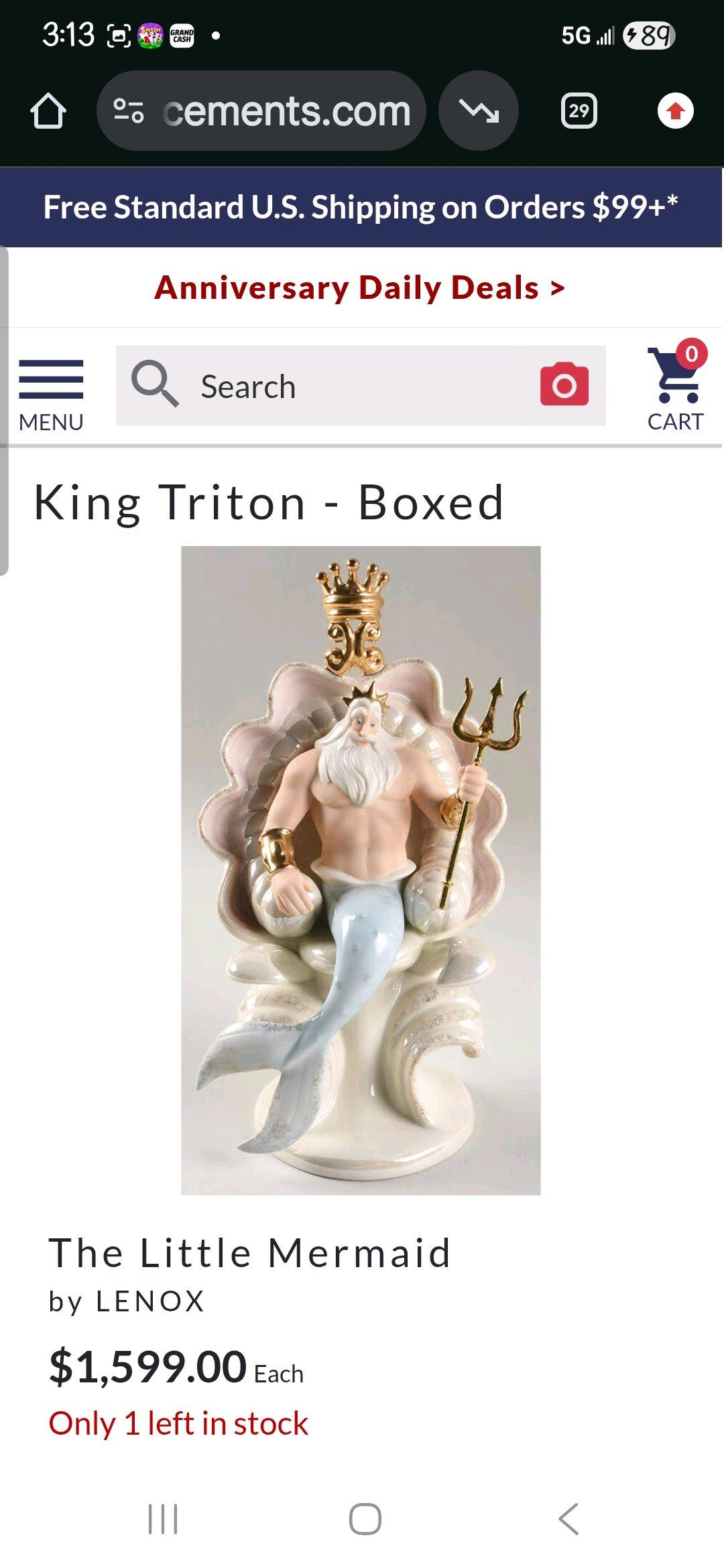 Disney Showcase Collection King Triton
