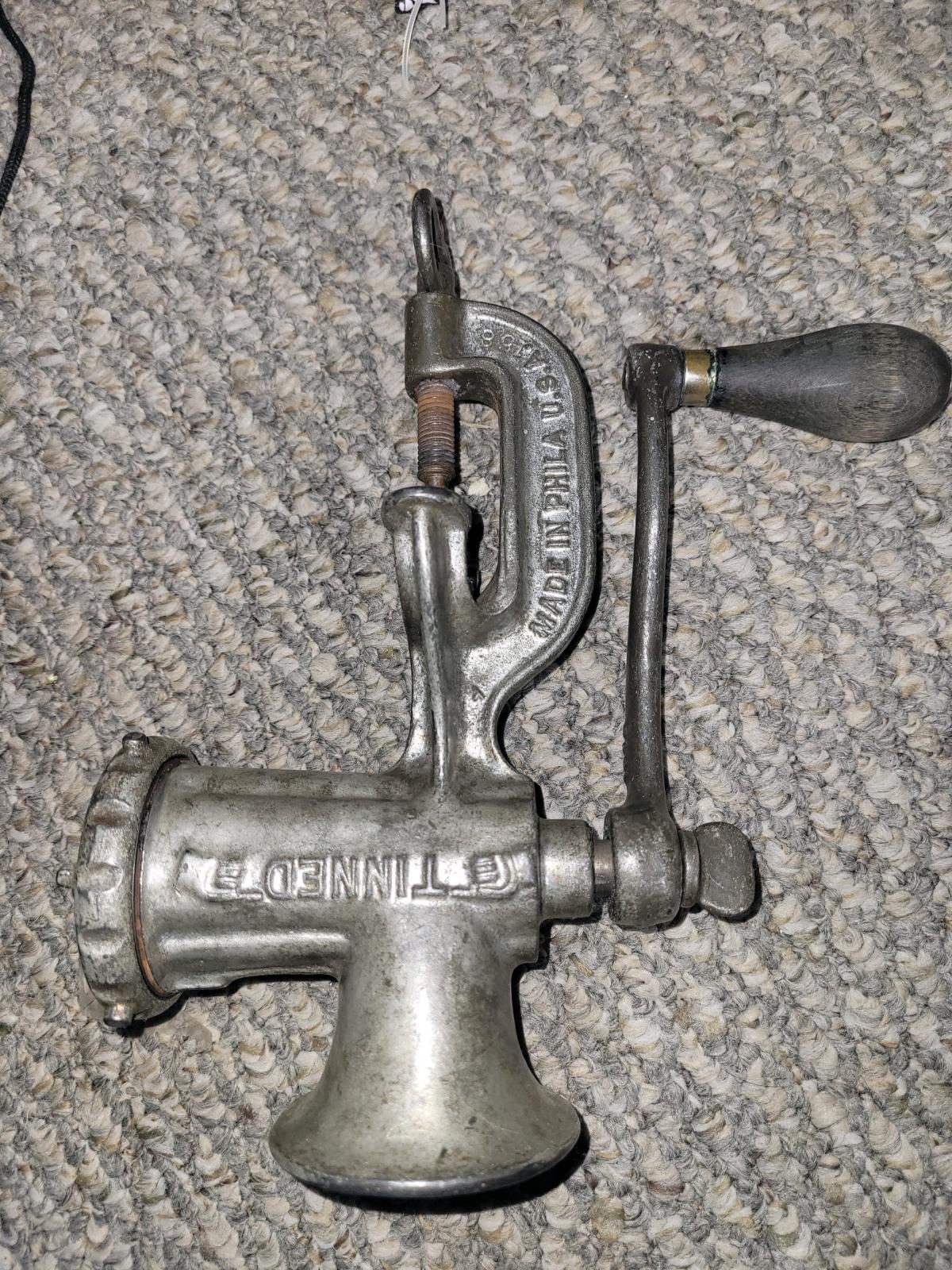 antique meat grinder