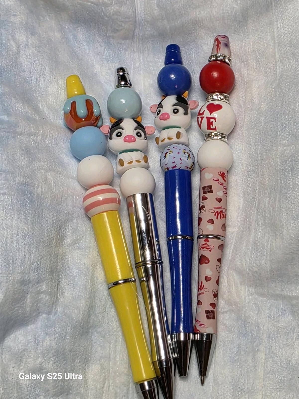 beaded pens keychains pencils