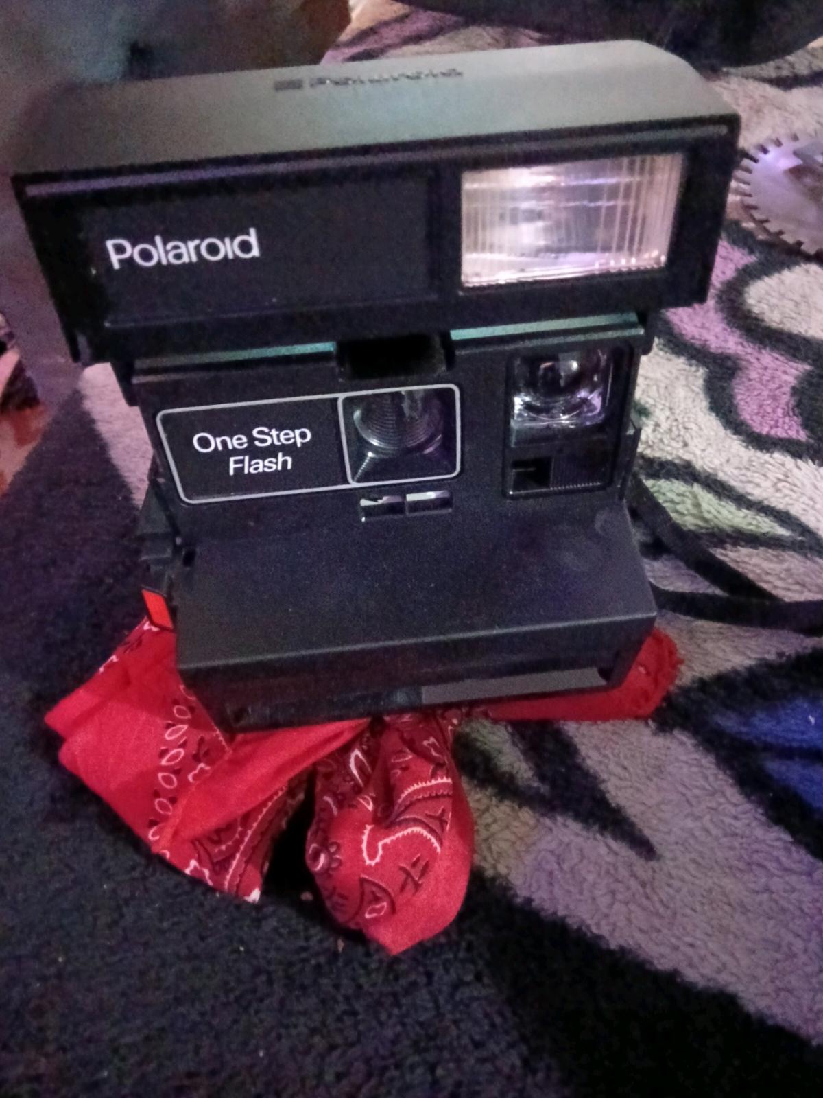 vintage Polaroid camera