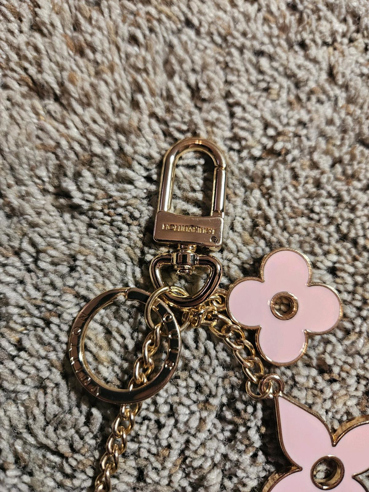 Louis Vuitton Pink Gold Keychain Charms