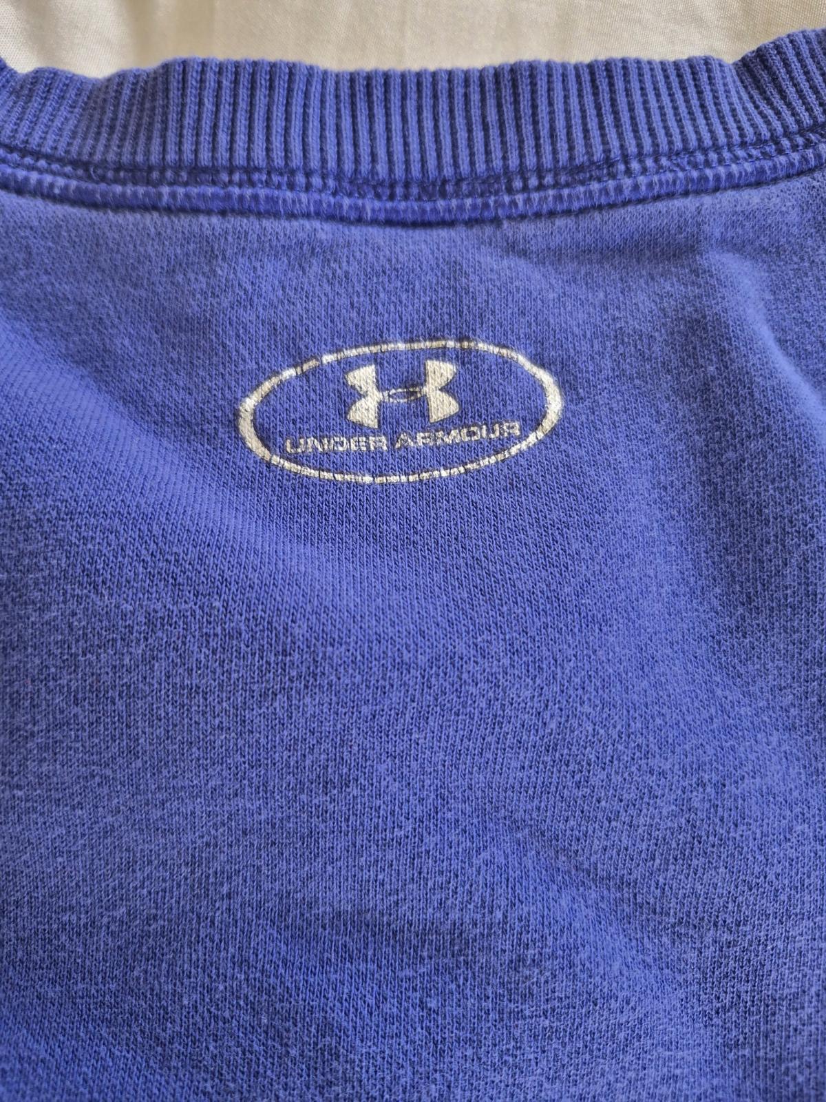 Under Armour Youth LG Blue Crewneck Sweatshirt Big Logo