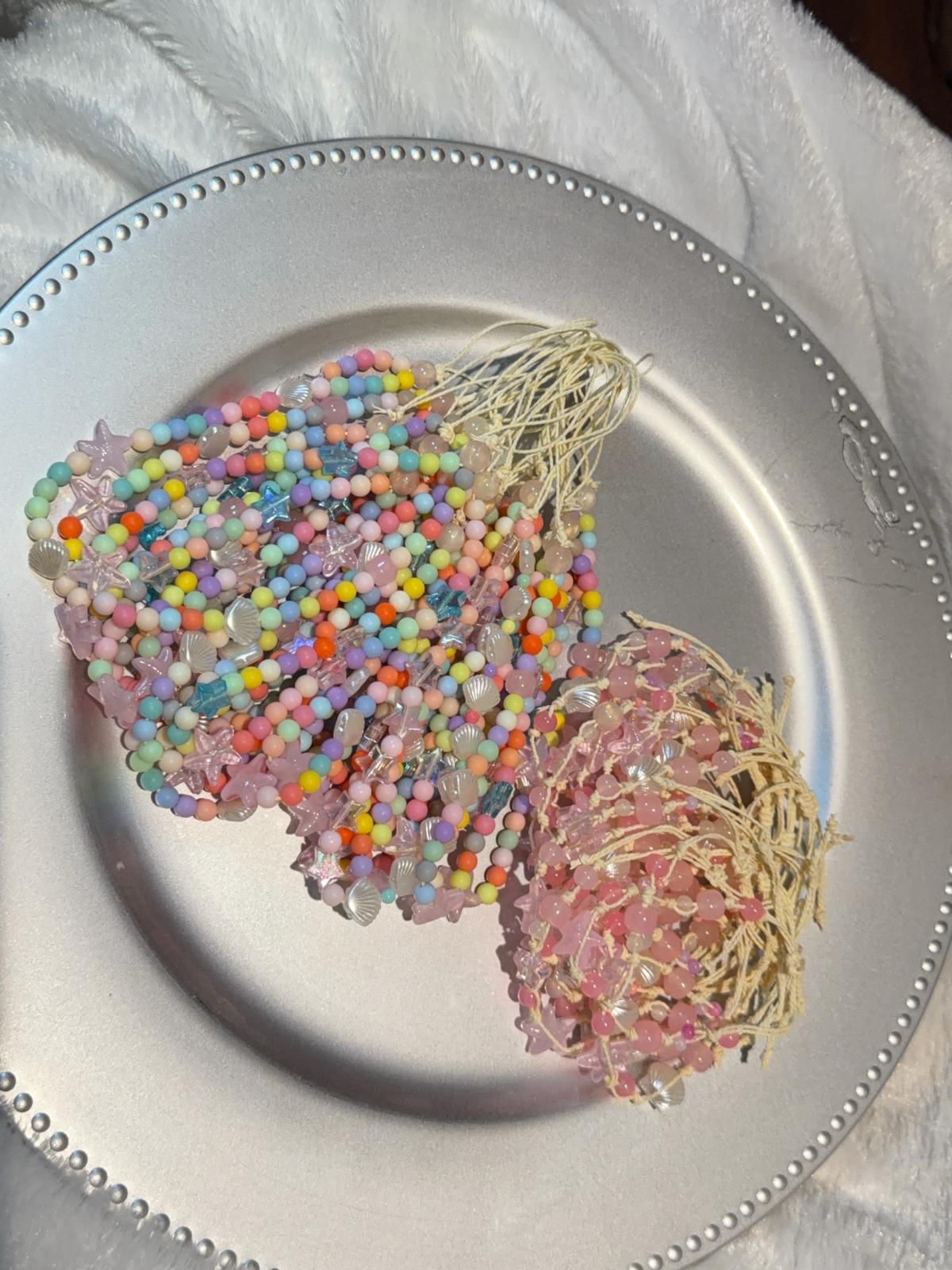 set bracelet and phone charm