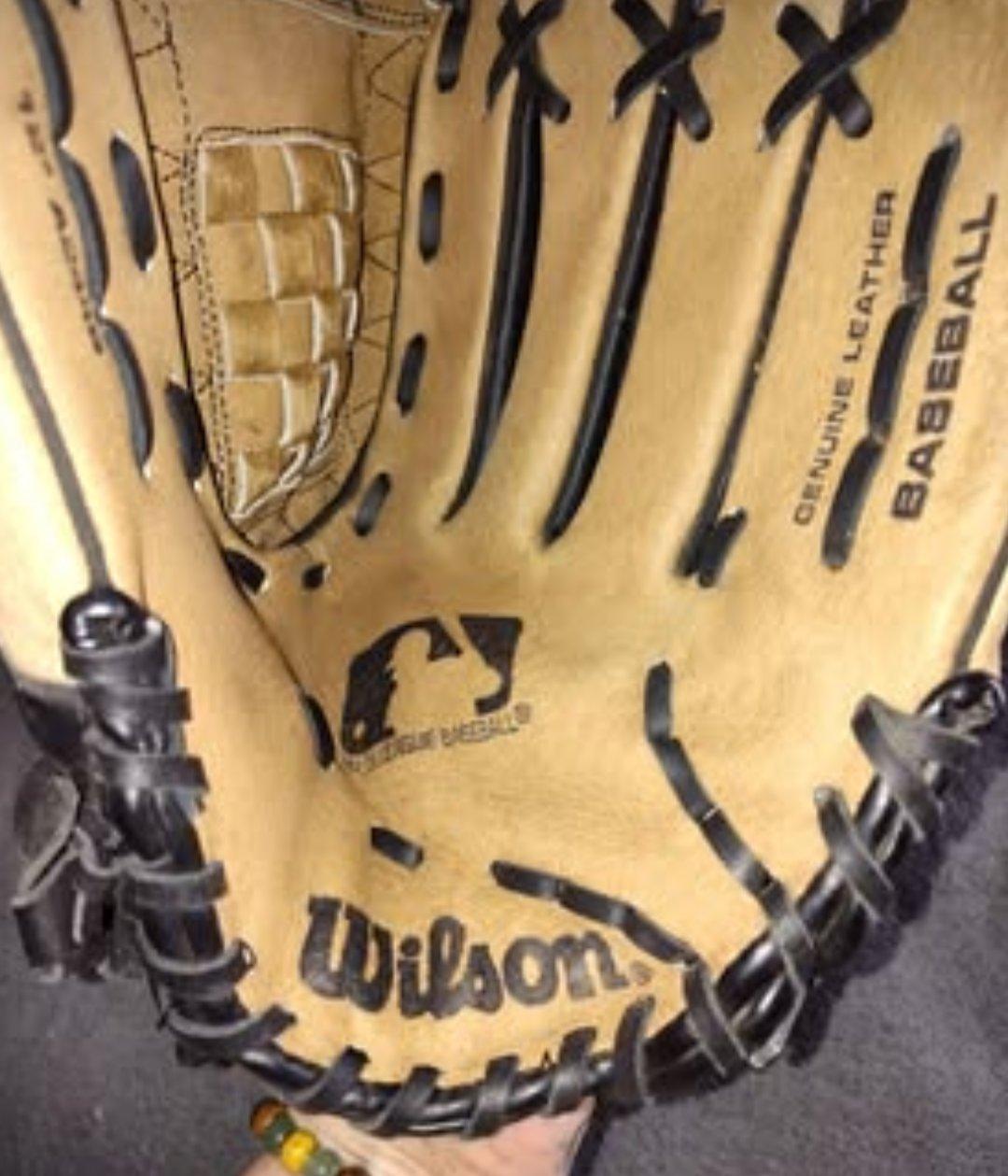 2 genuine leather baseball gloves