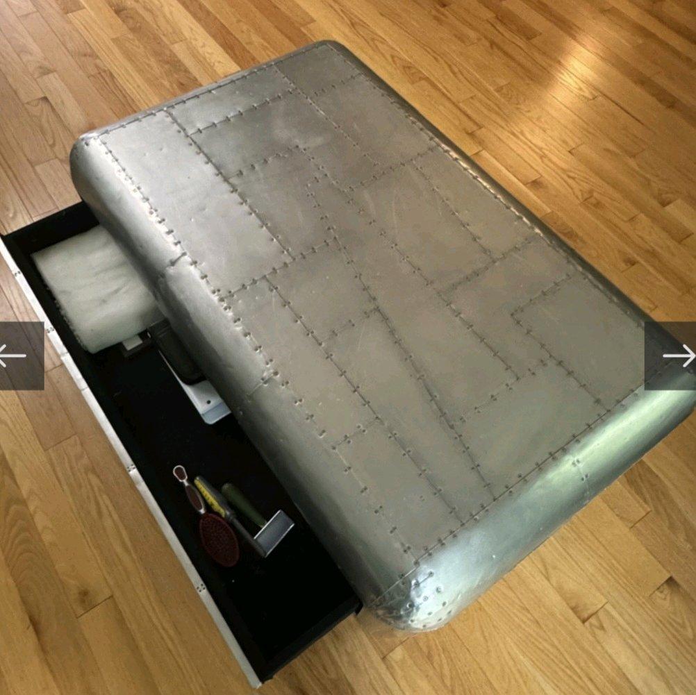 Aluminum coffee table