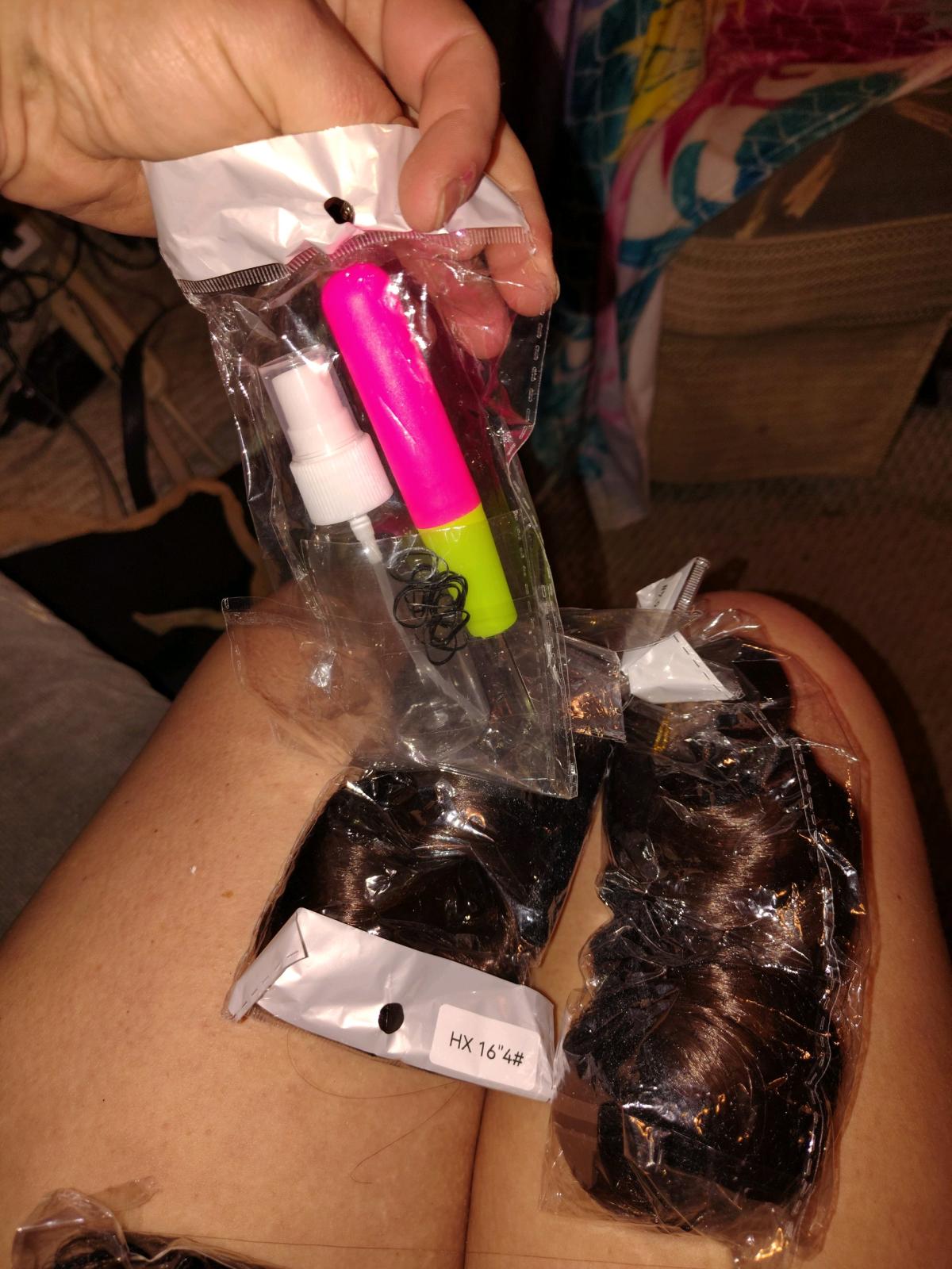 Victorish hair bundles with sewing kit
