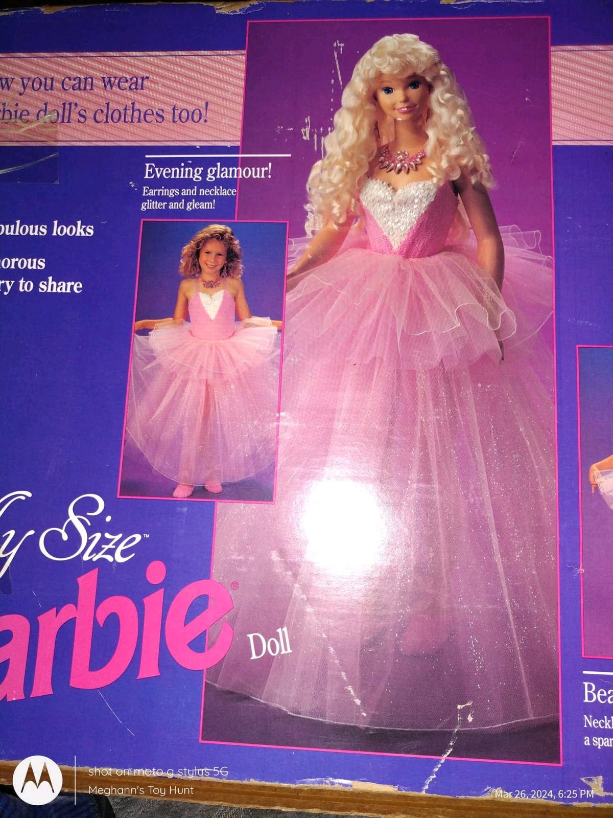 Vtg 92 My Size Barbie Doll