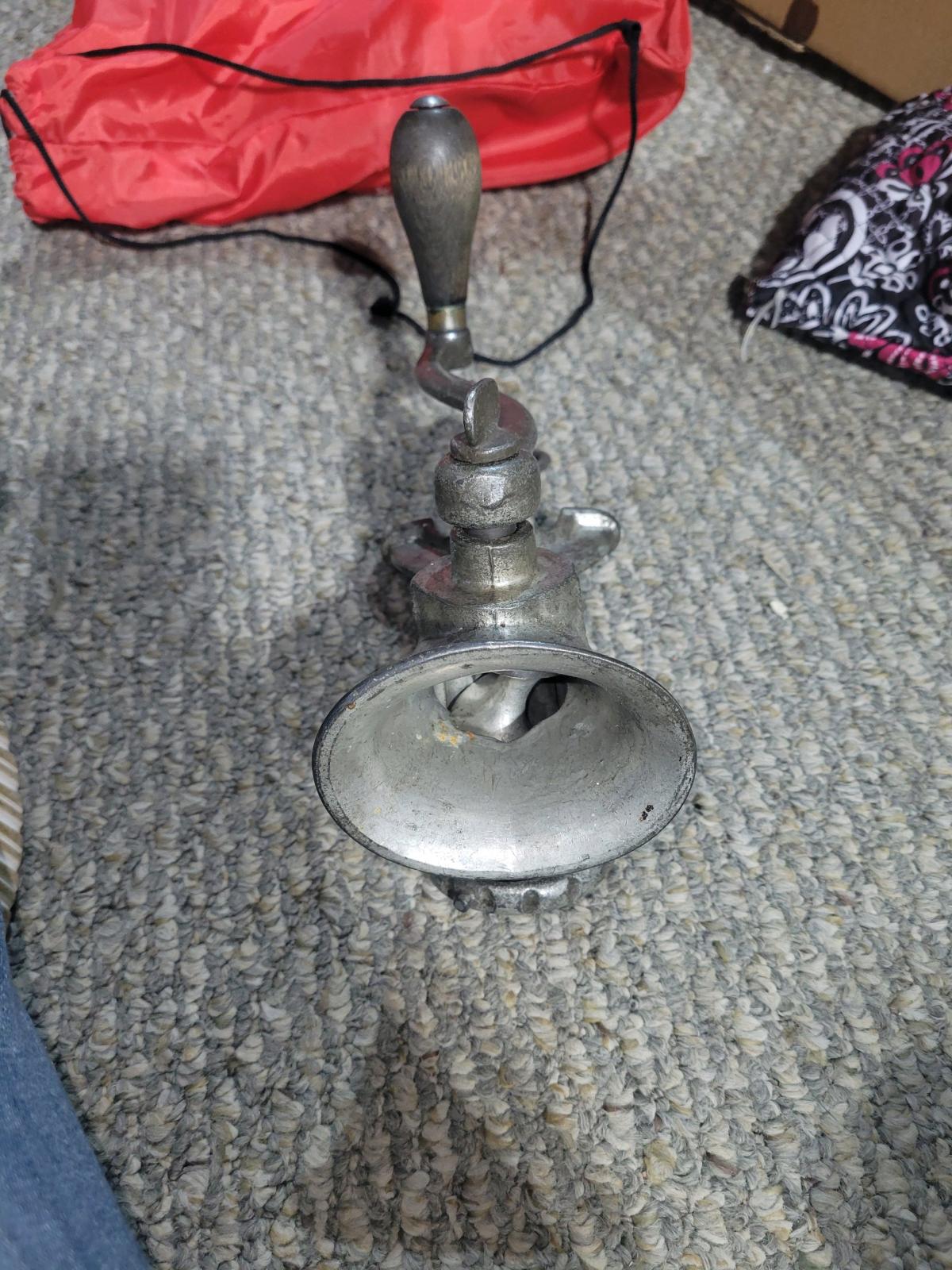 antique meat grinder