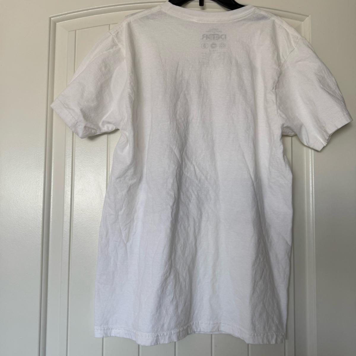 DETER Minimalist Black  White Art Tee  Editorial Portrait