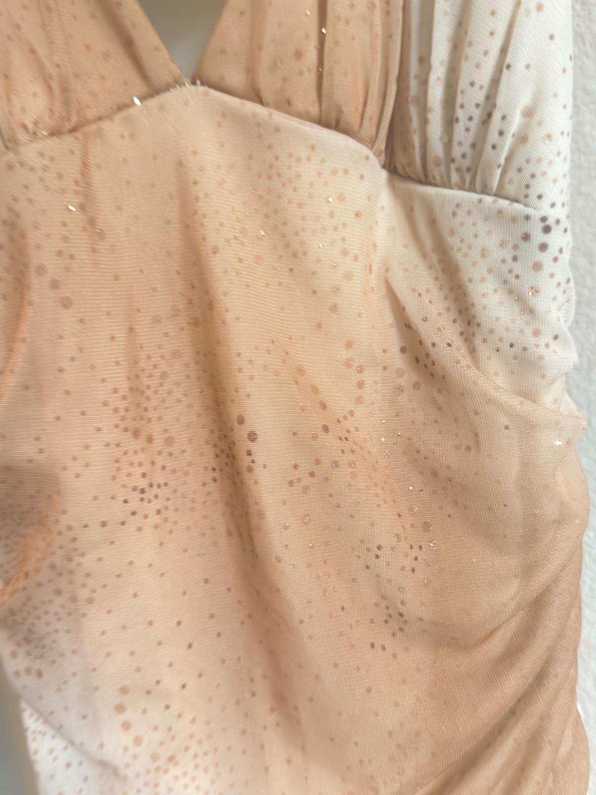 tan halter top dress size 8