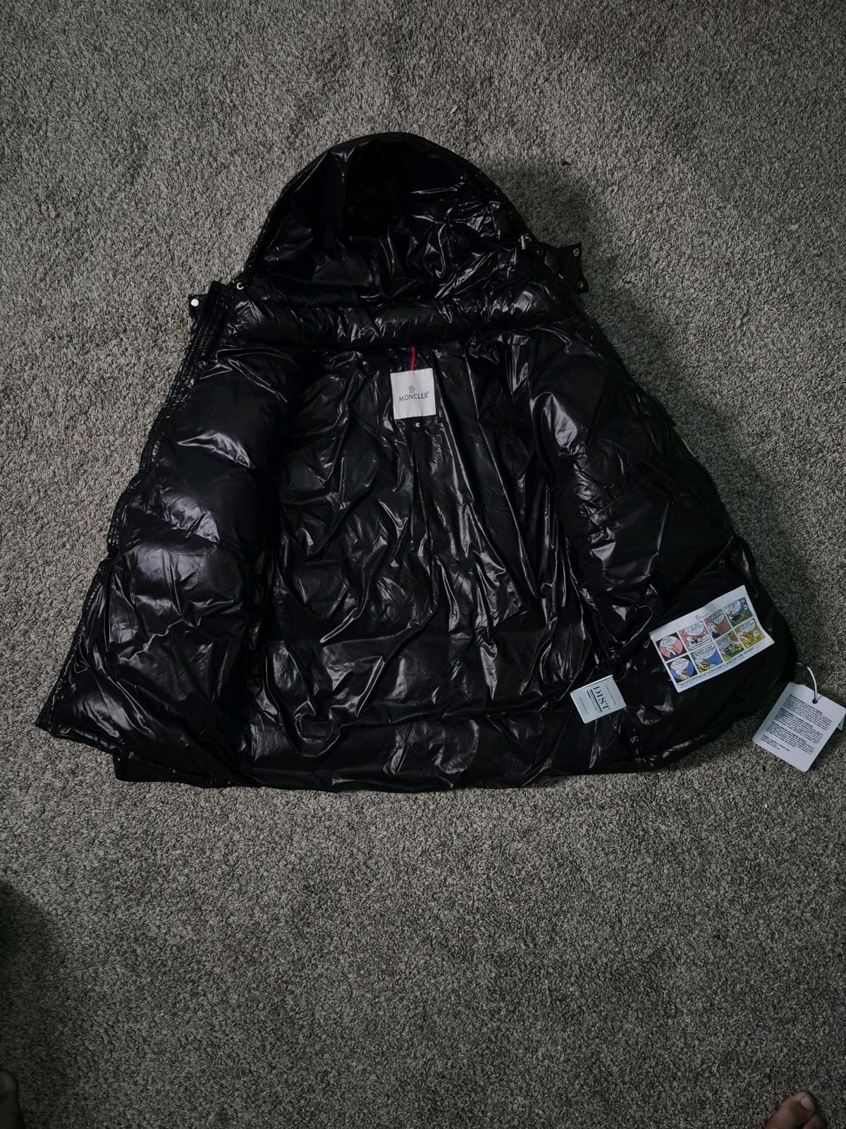 Black Moncler Puffer Jacket Size M