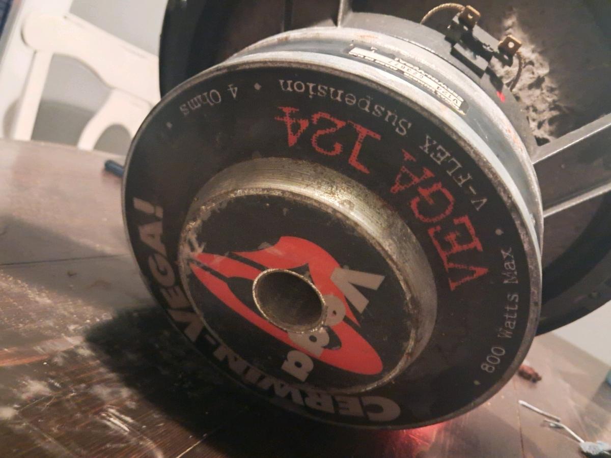 Vega logo this is a CerwinVega Vega 124 12 Subwoofer Known a