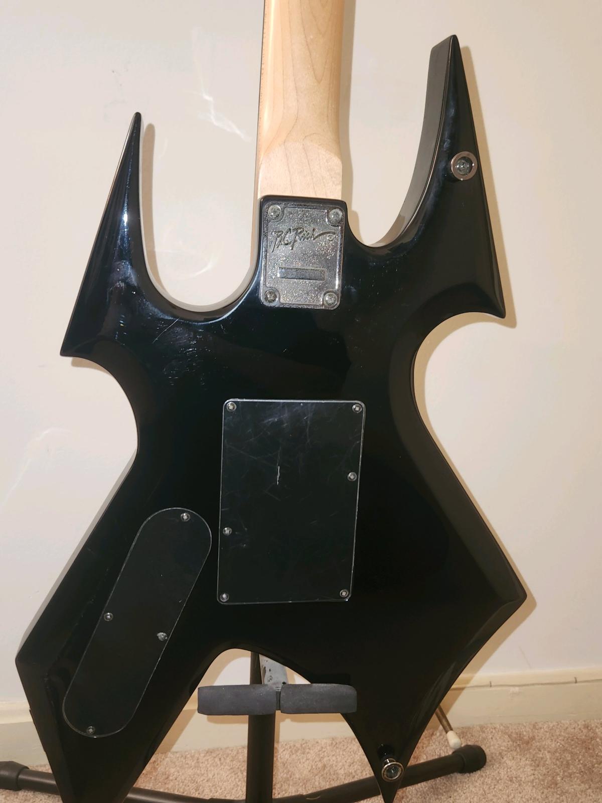 BC Rich Warbeast Trace Black Electric Guitar w Floyd Rose