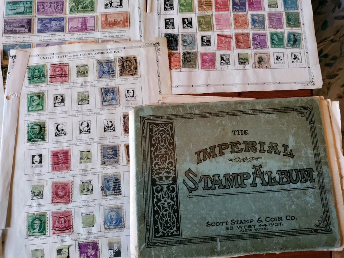 late 1800 stamps from all over from old album alot of usa