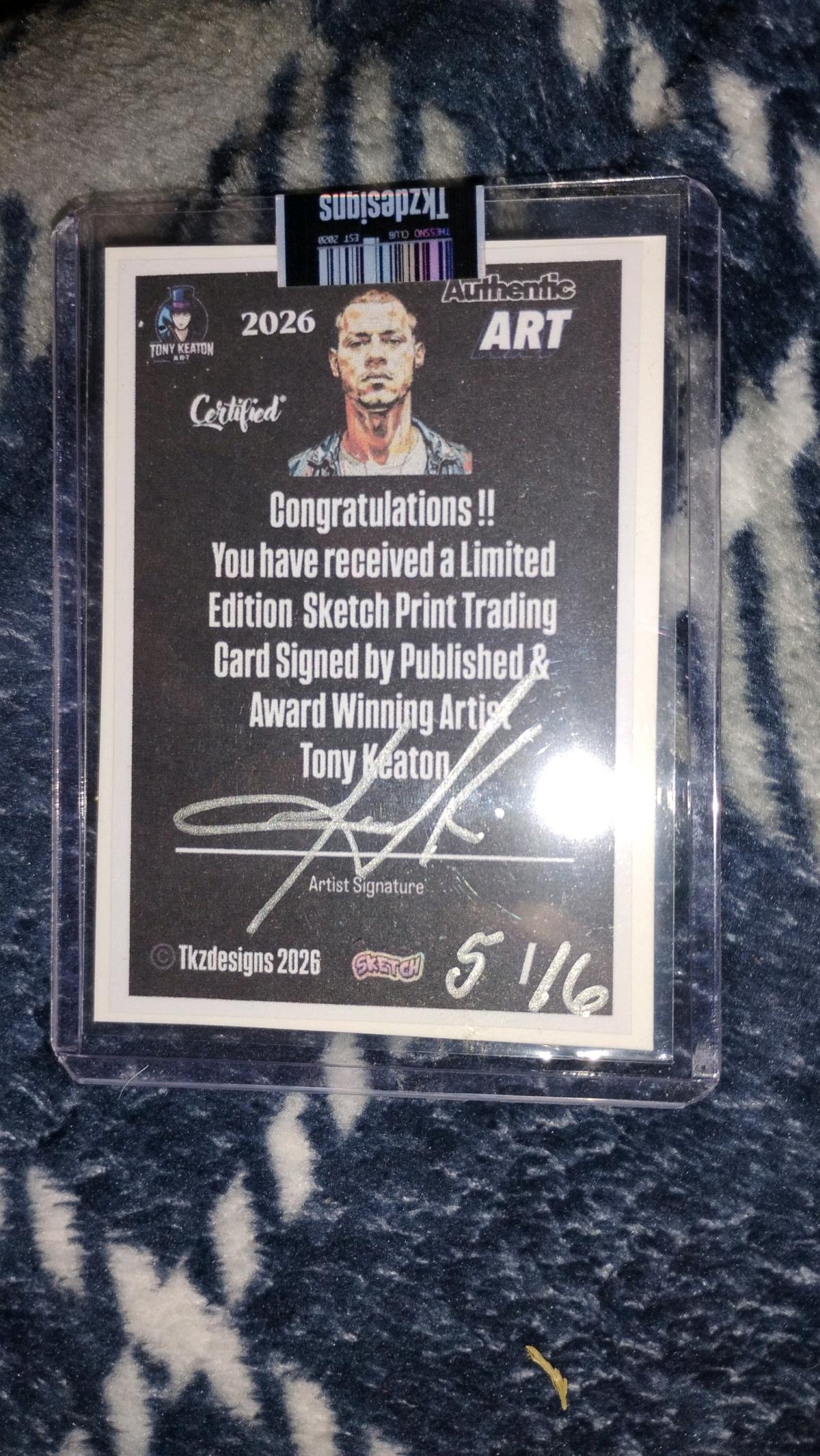 limited edition Ryan Upchurch card