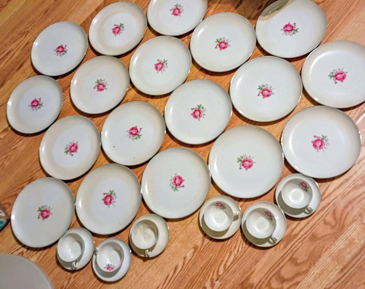 imperial rose china set