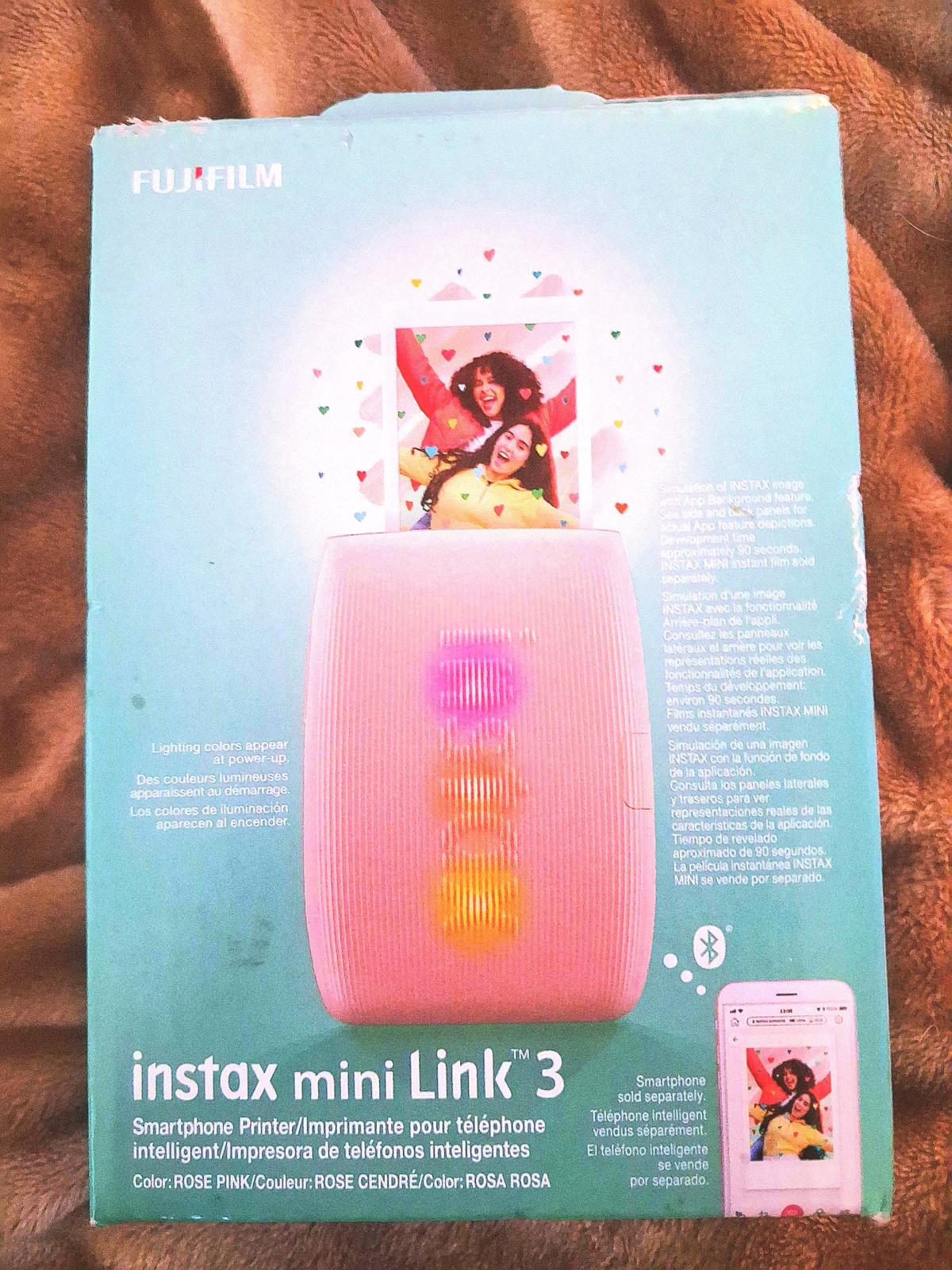 instax mini link 3 and film