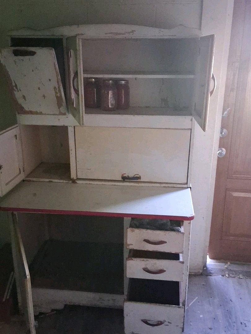 antique kitchen hutch