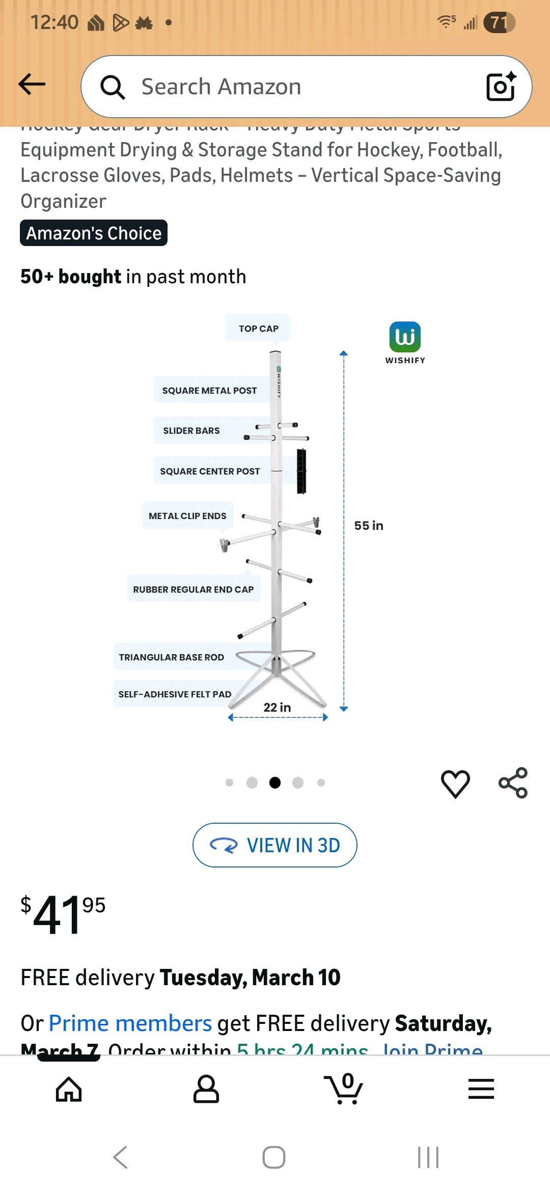 hockey uniform rack or a hat rack coat rack