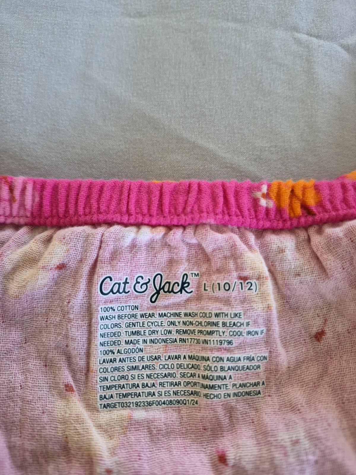 Girls Cat Jack Pink Floral Jumpsuit Size L 1012 NWT Pockets