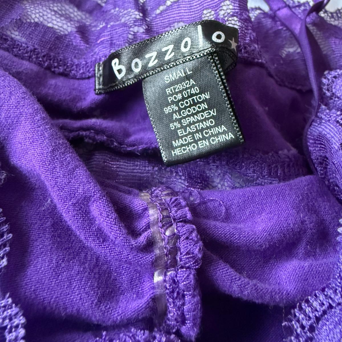 Romantic Violet Lace Bralette Crop Top  Silky Satin  Floral