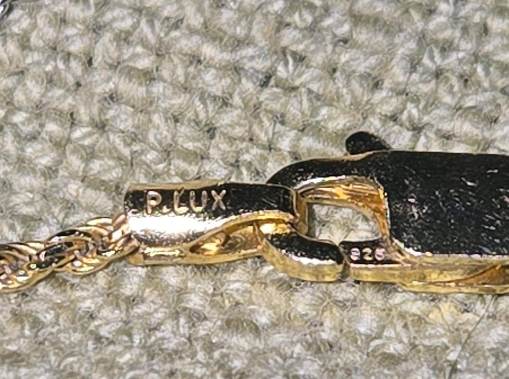 TriTone Sterling Silver Twisted Chain Necklace