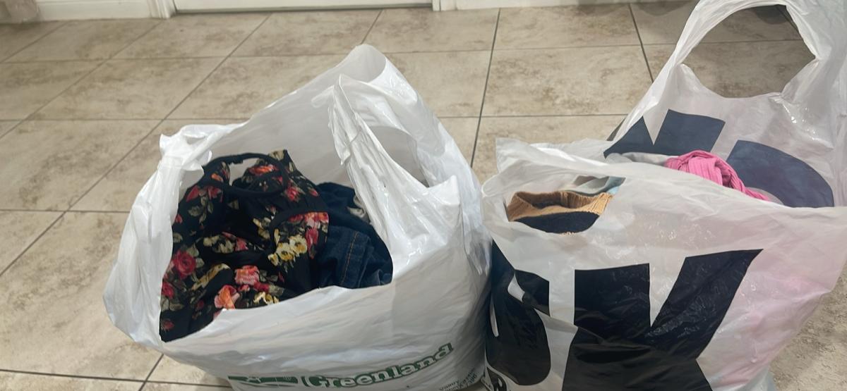 I want to get rid of these bags of clothes for 3 dollars