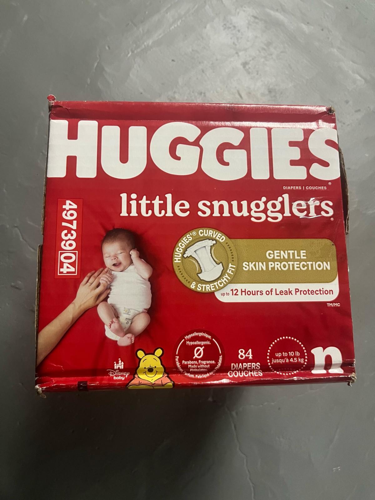 Huggies Diapers Newborn n Size 84 Count Unopened  see detail