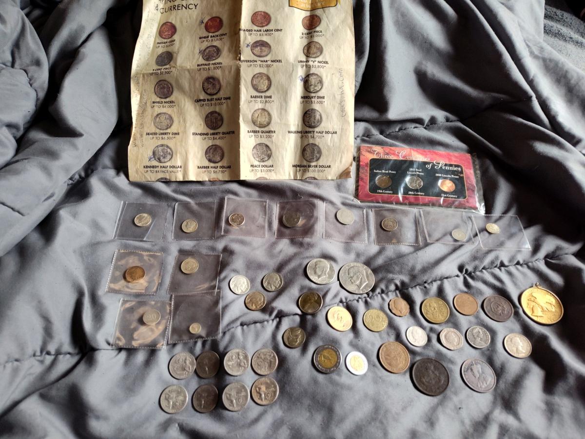 coin collection from all around the world