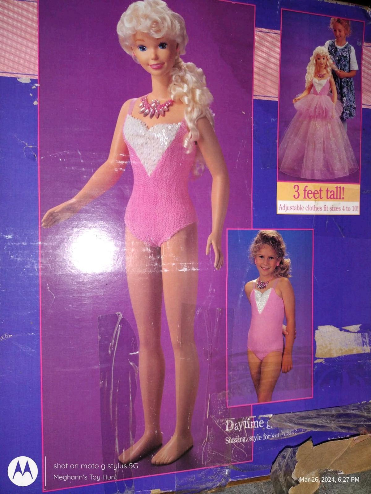 Vtg 92 My Size Barbie Doll