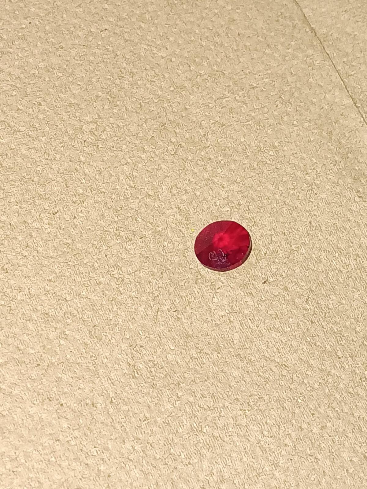 Garnet beads lab grown