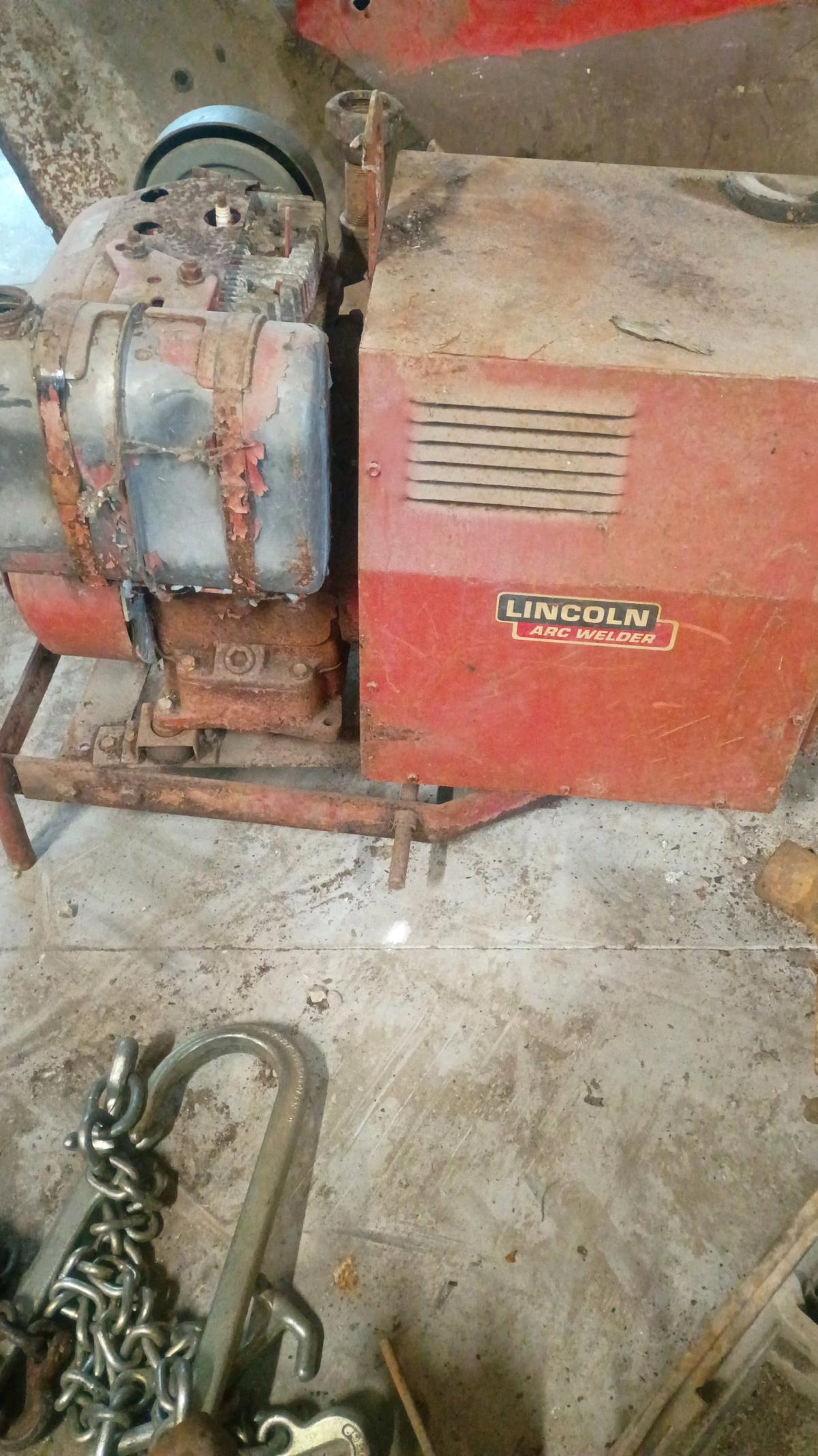 1962 Volkswagen motor 1954 gas welder generator