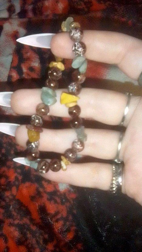Handmade Brown and White