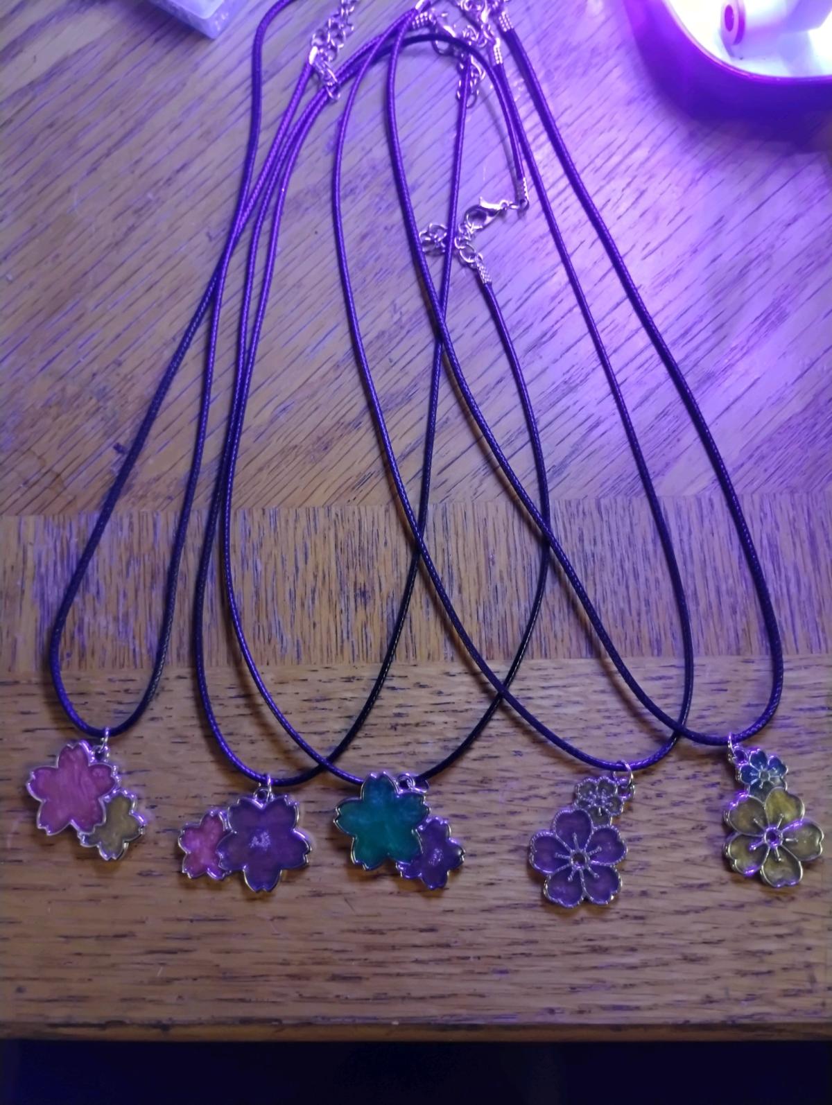 unique handcrafted Resin necklaces