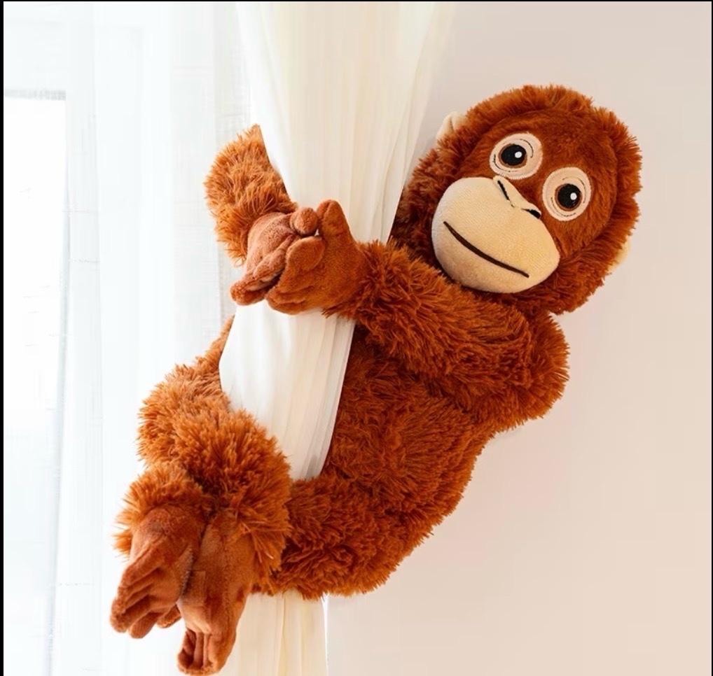 Plush Orangutan Brown Ikea Like Plush 26in  NWOT