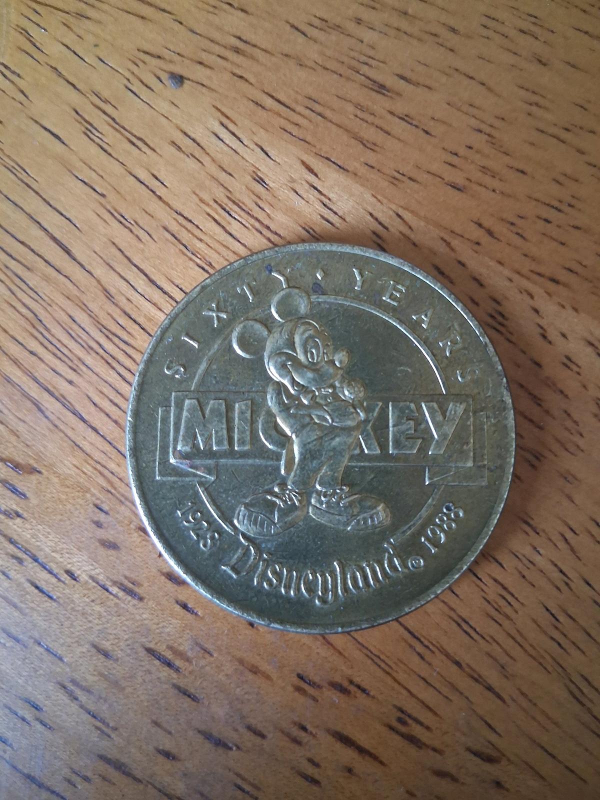 60 Year Anniversary Disneyland Mickey Gold Coin