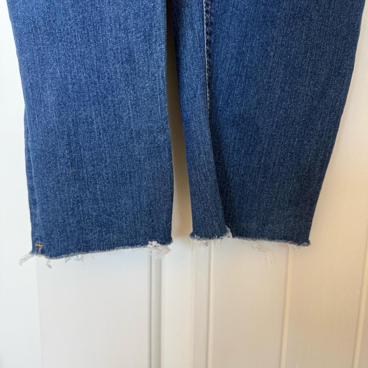 Trendy Dark Wash Denim Overalls  Bib Jeans  Adjustable Stra