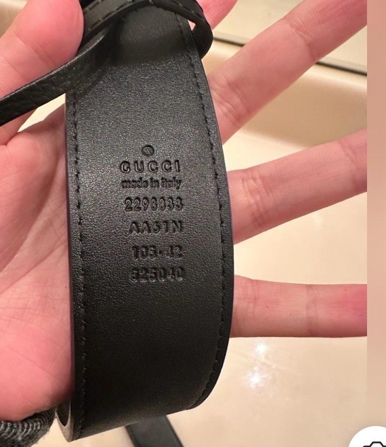 Gucci marmont GG belt