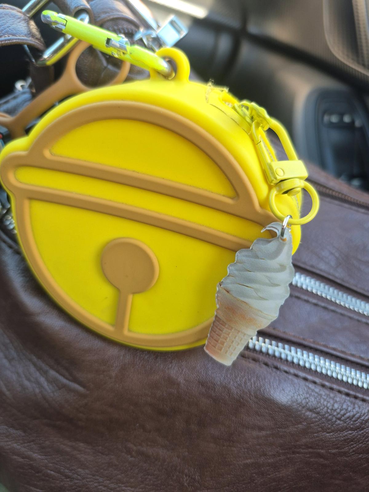 Ice Cream Cone Zipper Charm  Use As Keychain Bag Zippers Coi