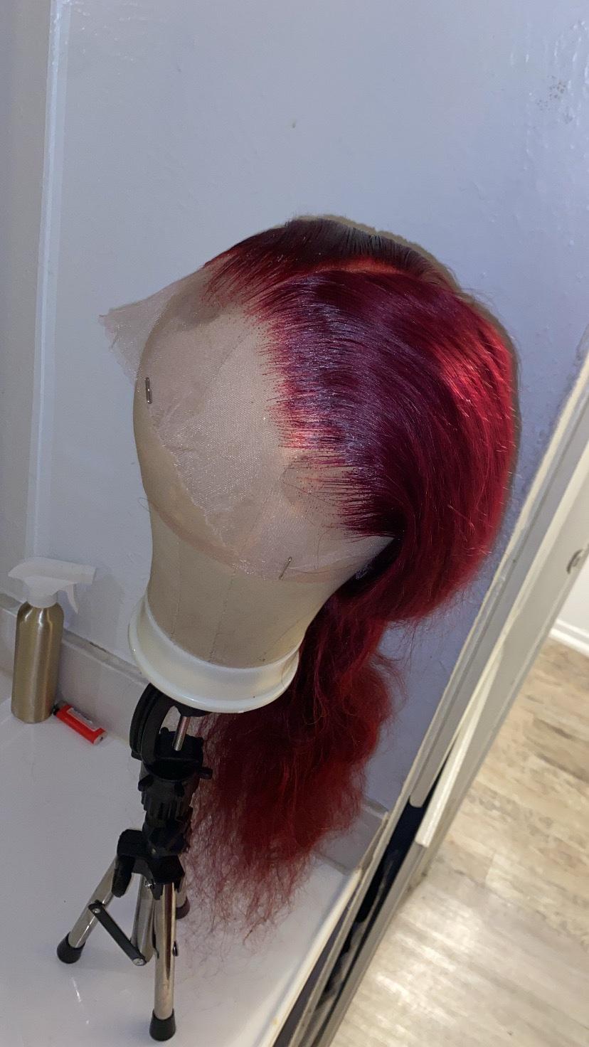 human hair 13x6 99j 28 inch